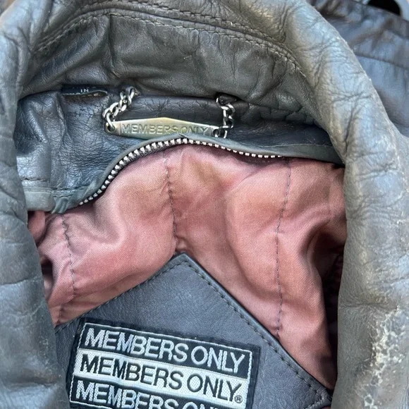 Vintage Members Only leather Jacket